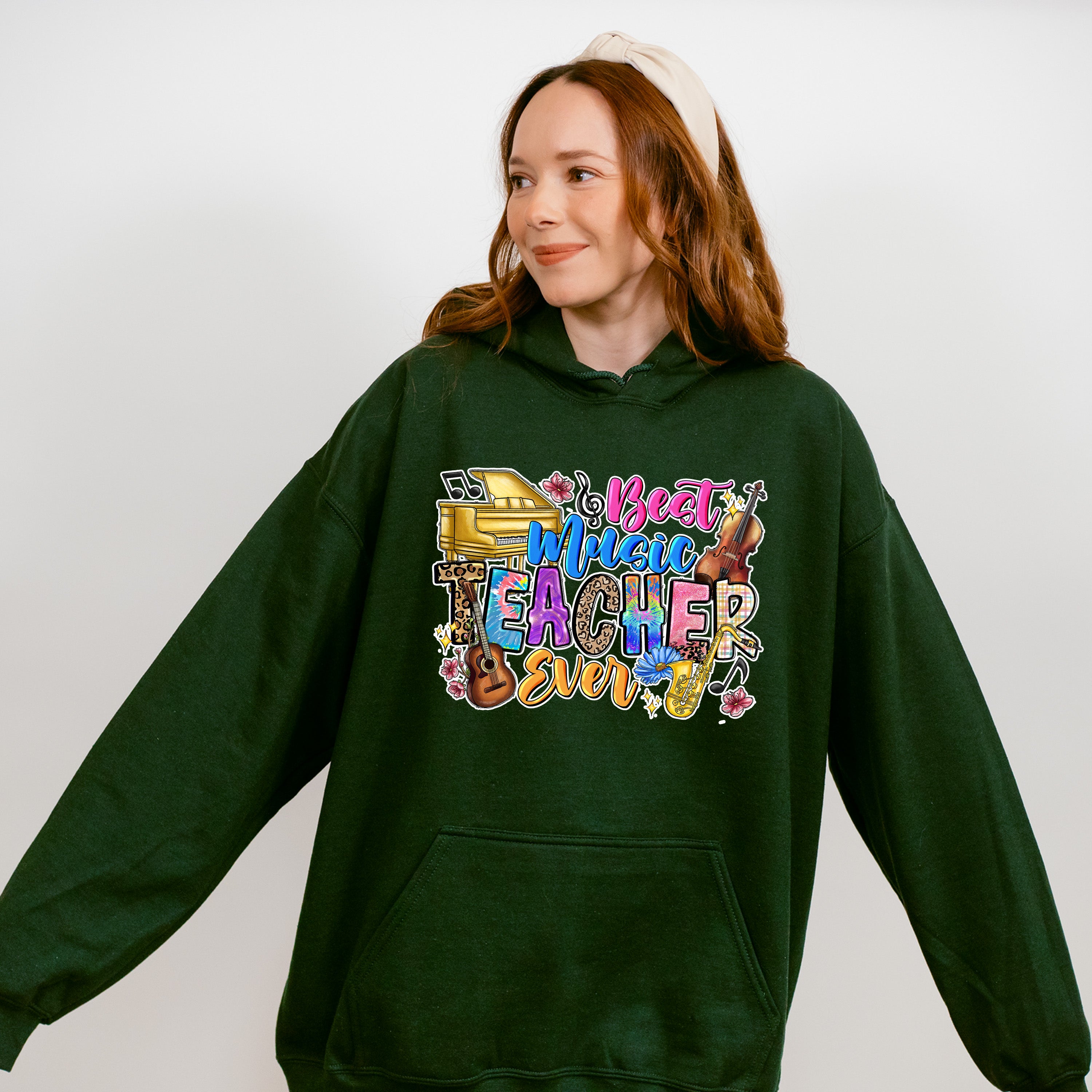 Best Music Teacher Ever - Teacher Unisex Crewneck T-Shirt Sweatshirt Hoodie