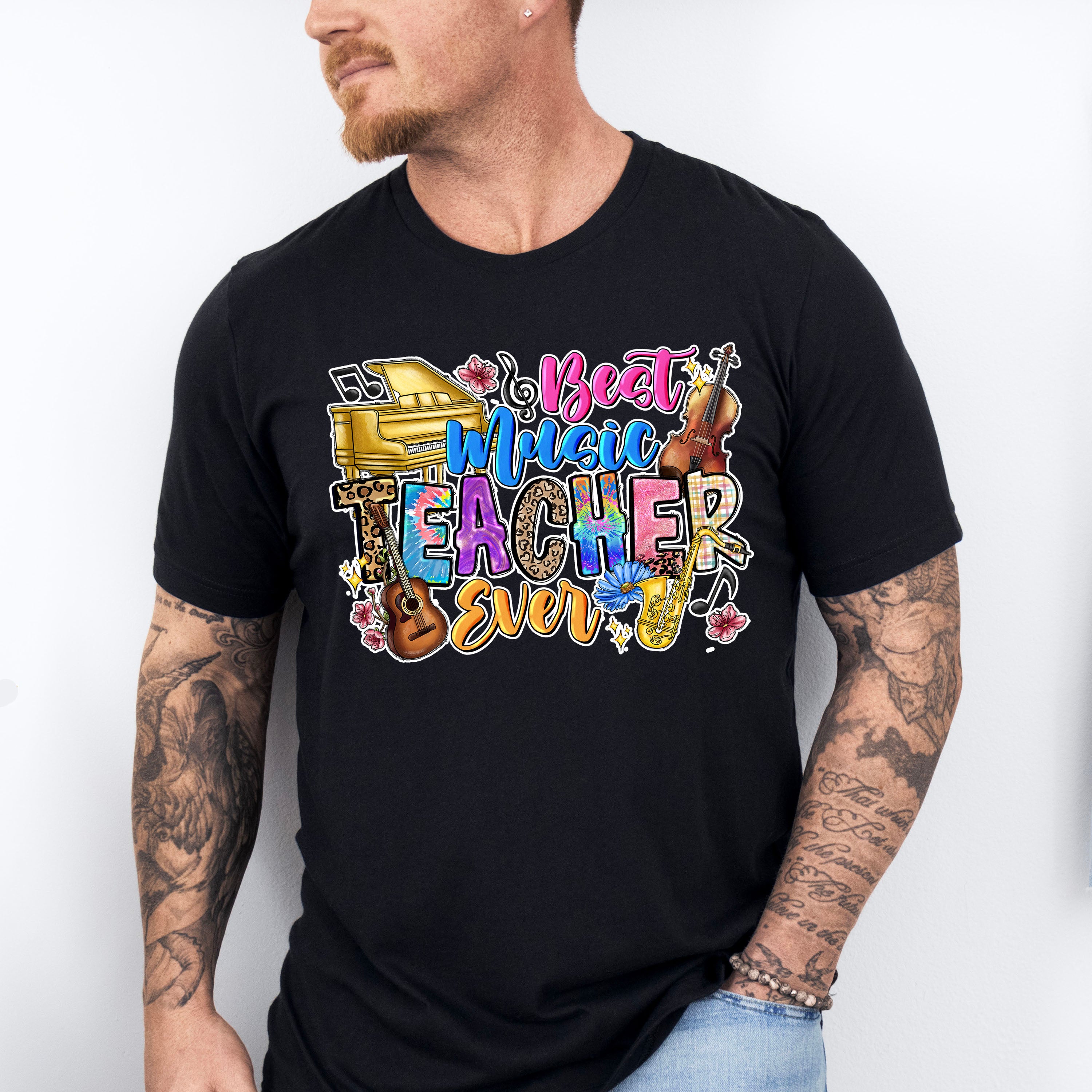 Best Music Teacher Ever - Teacher Unisex Crewneck T-Shirt Sweatshirt Hoodie