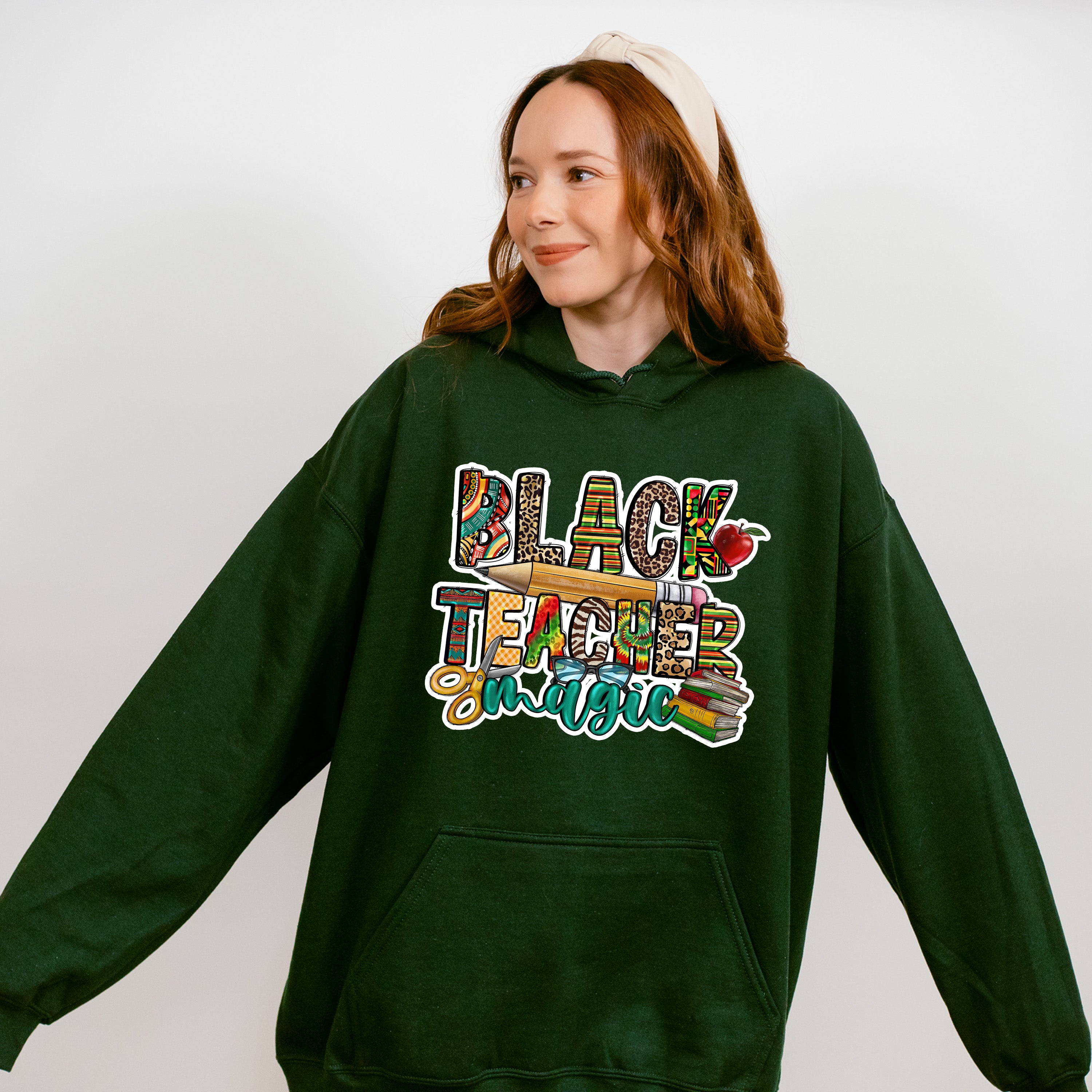 Black Teacher Magic - Teacher Unisex Crewneck T-Shirt Sweatshirt Hoodie