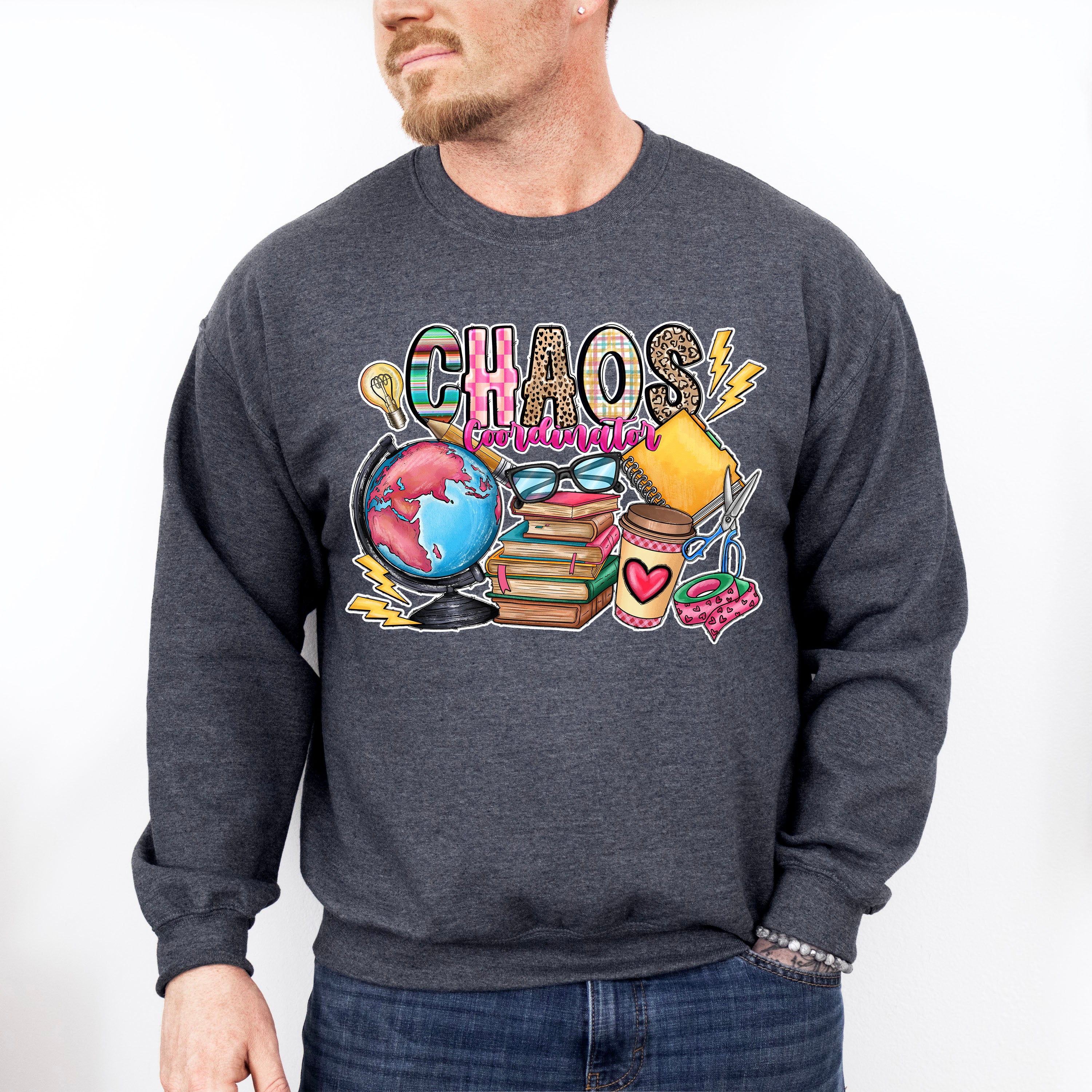 Chaos Coordinator Design - Teacher Unisex Crewneck T-Shirt Sweatshirt Hoodie