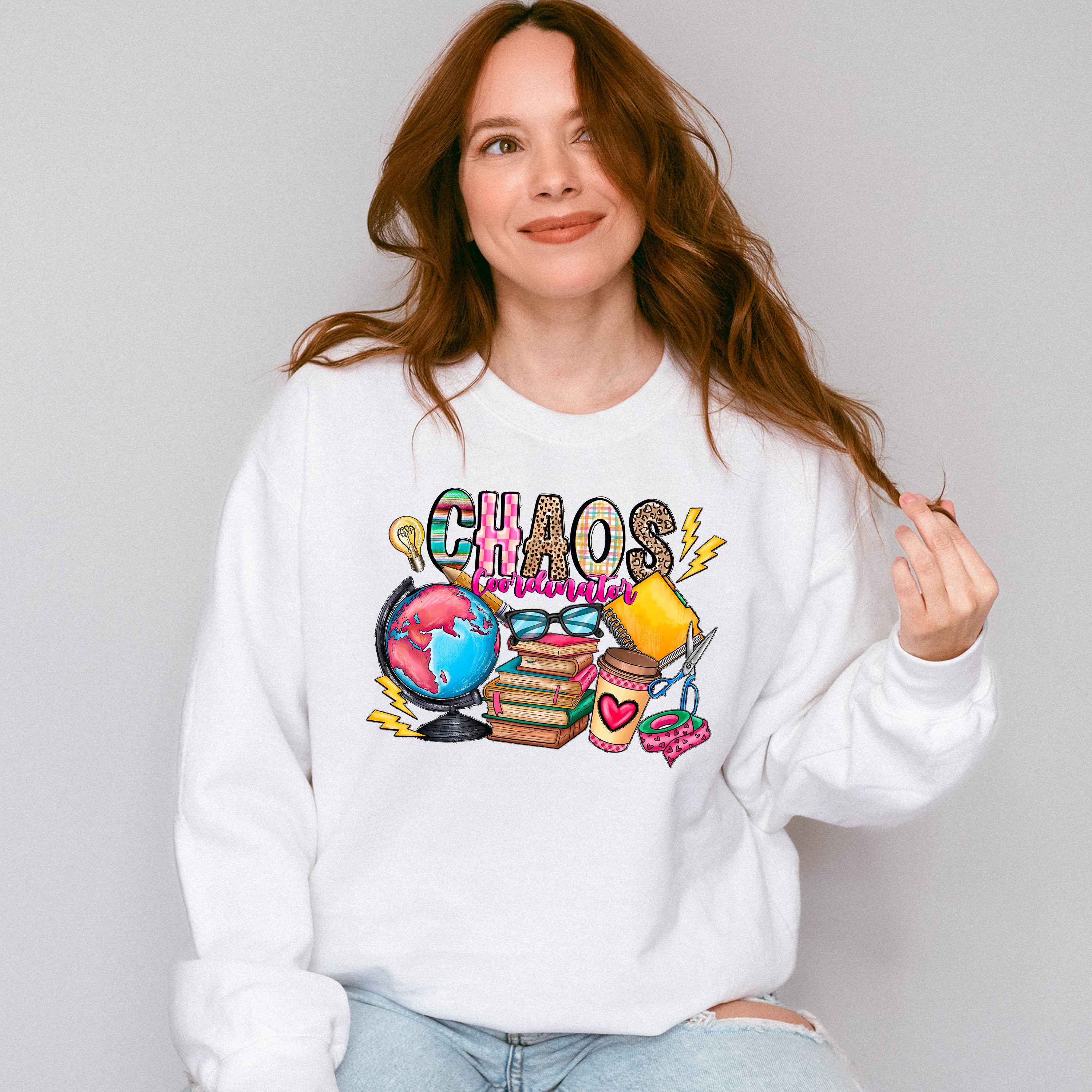 Chaos Coordinator Design - Teacher Unisex Crewneck T-Shirt Sweatshirt Hoodie