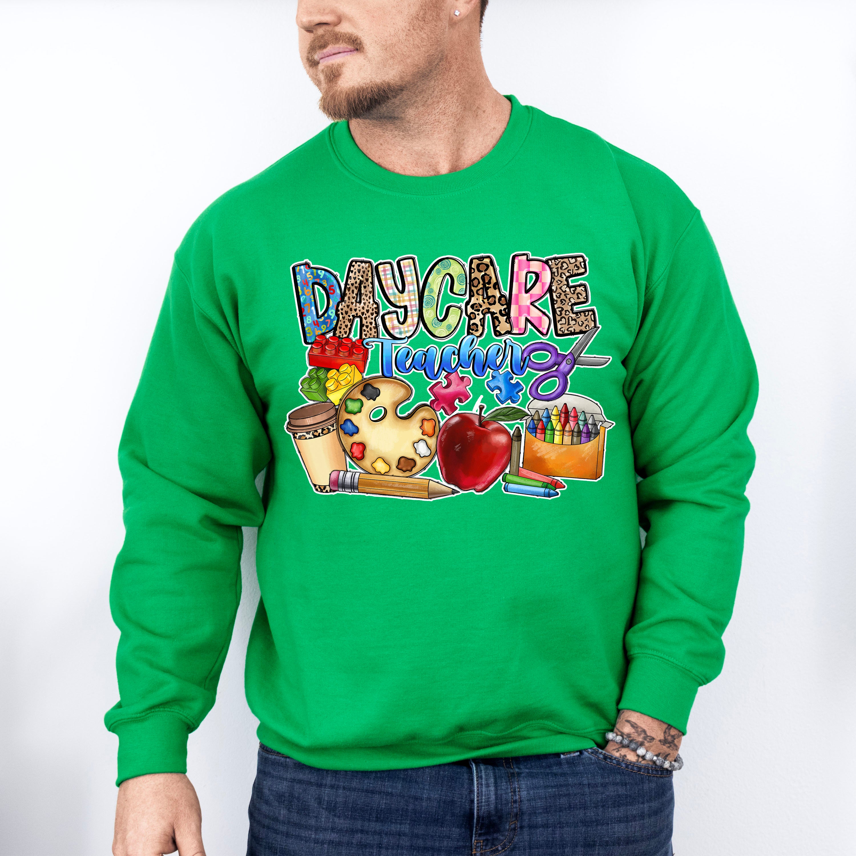 Day Care Teacher Design - Teacher Unisex Crewneck T-Shirt Sweatshirt Hoodie