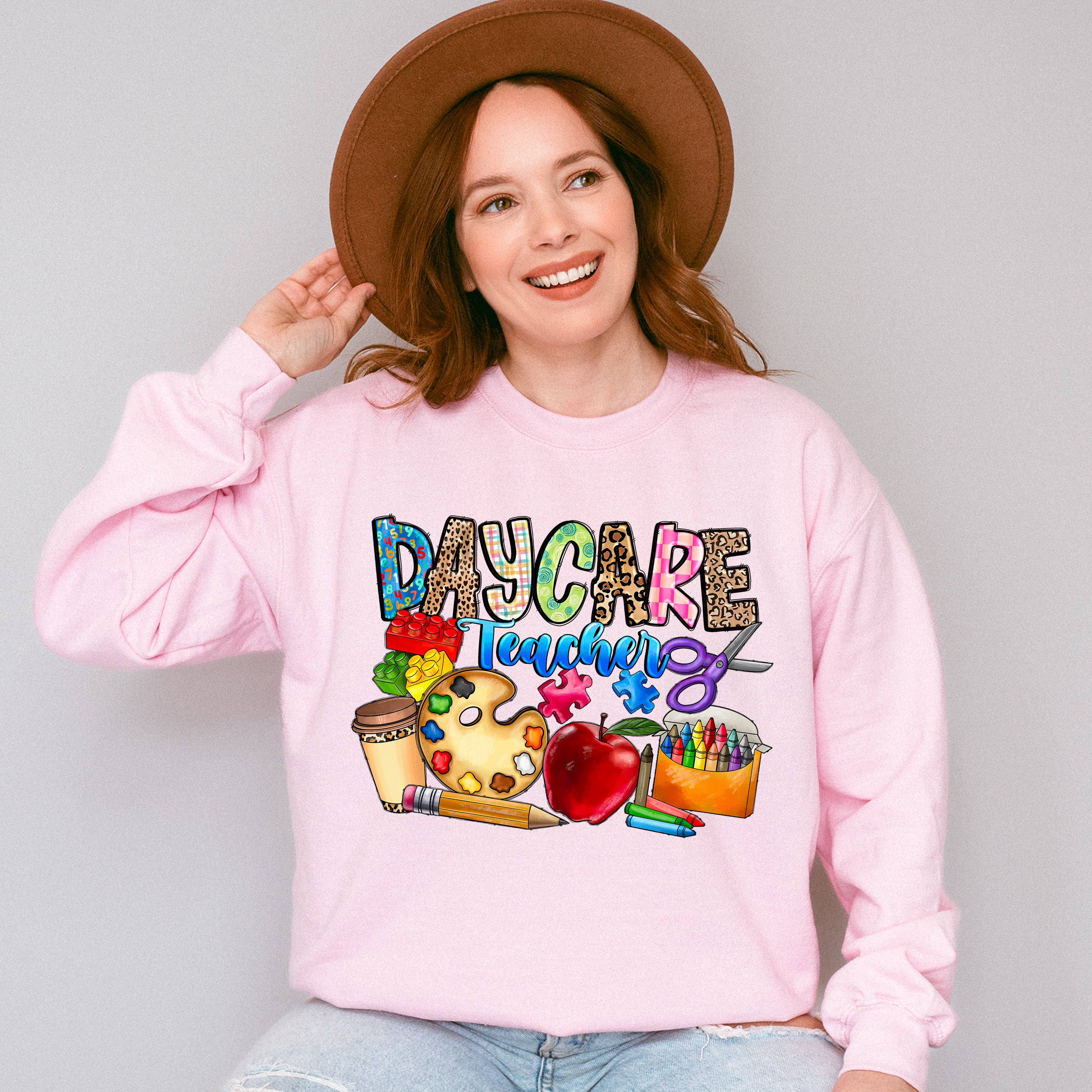 Day Care Teacher Design - Teacher Unisex Crewneck T-Shirt Sweatshirt Hoodie