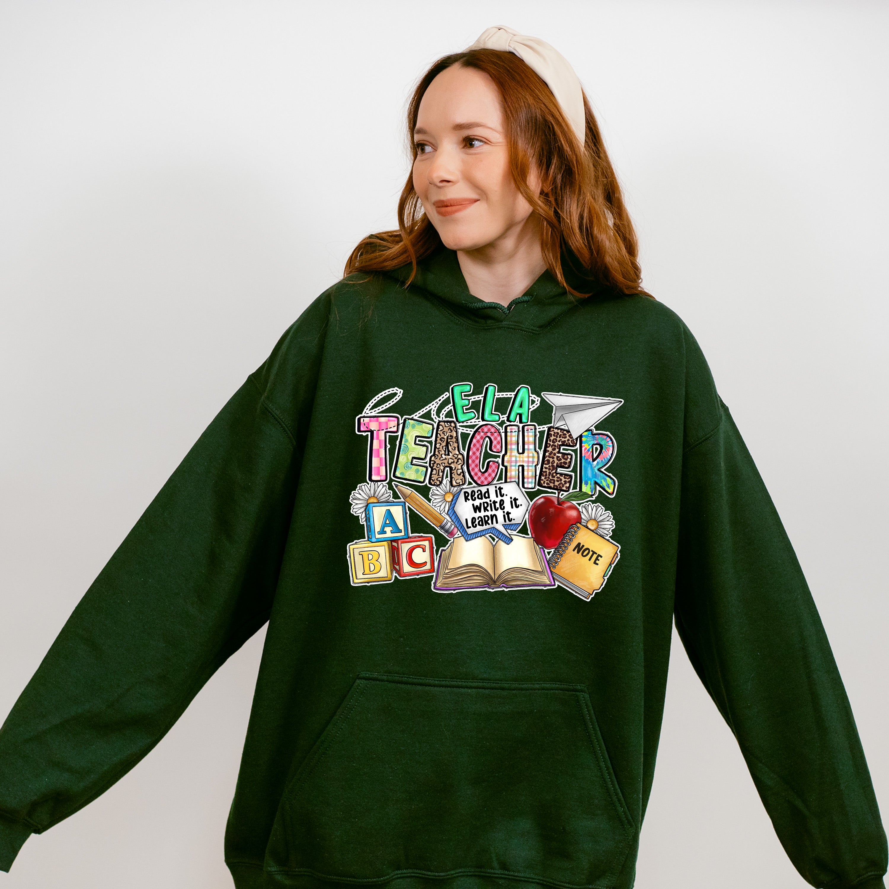 Ela Teacher Design - Teacher Unisex Crewneck T-Shirt Sweatshirt Hoodie