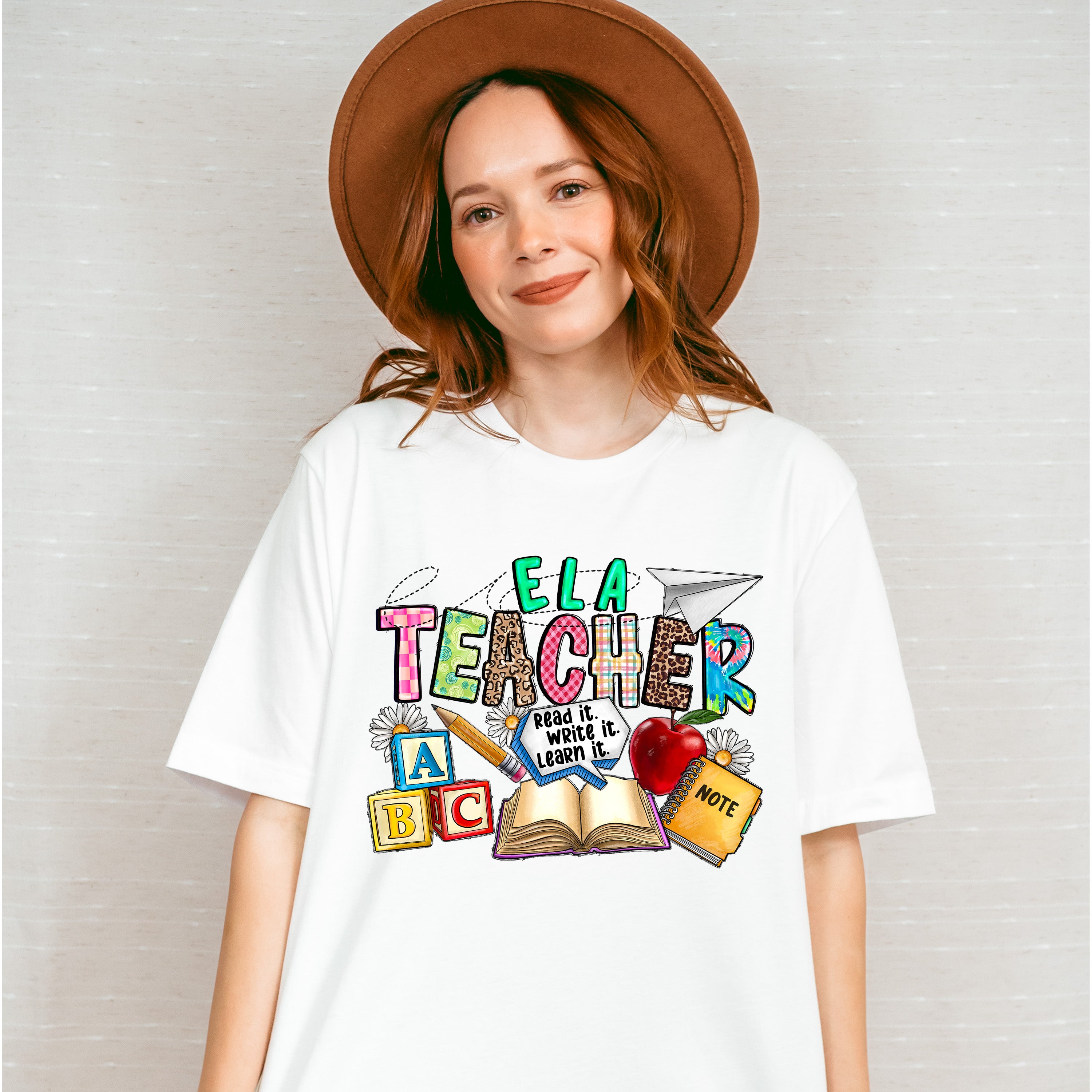 Ela Teacher Design - Teacher Unisex Crewneck T-Shirt Sweatshirt Hoodie