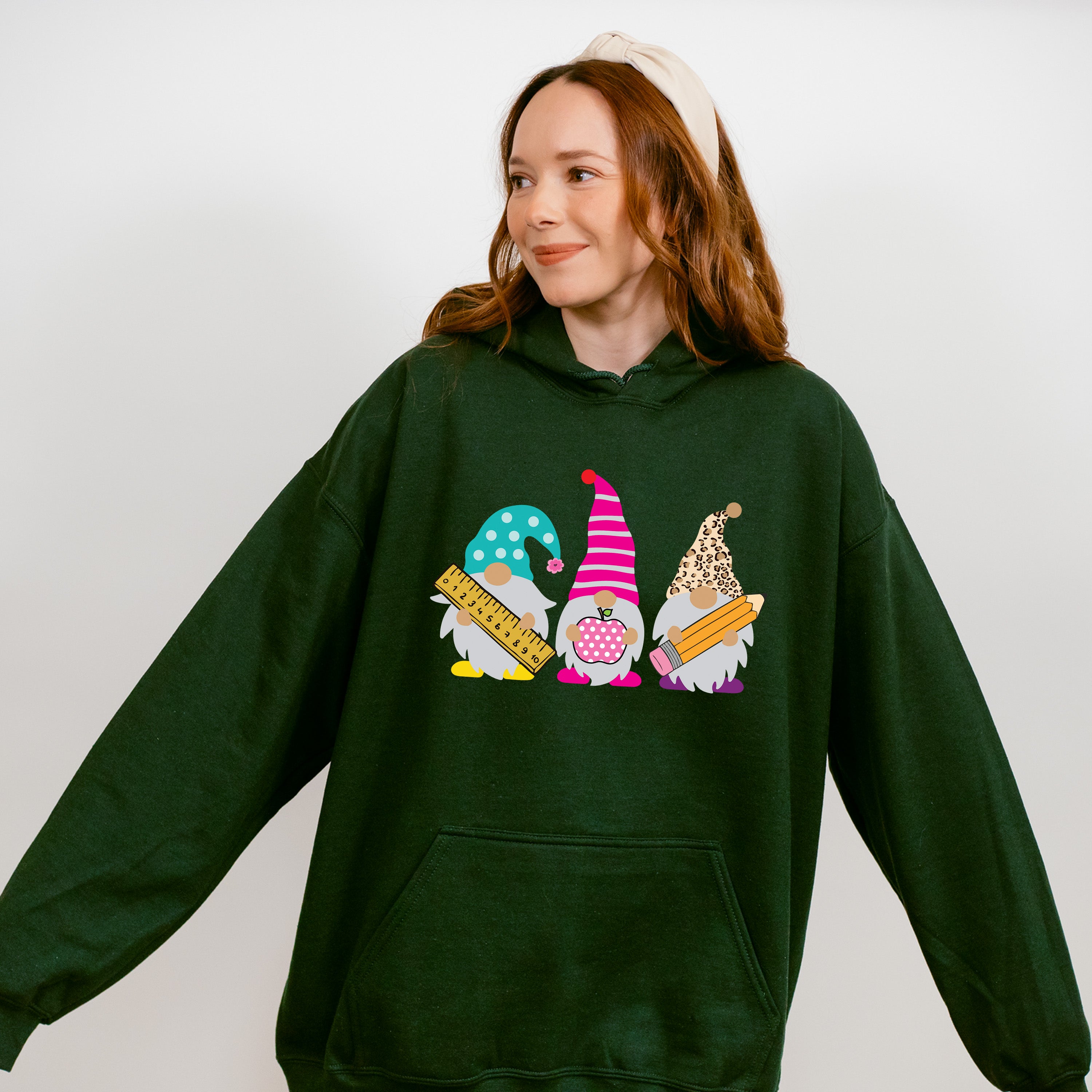 Gnomes Teacher Design - Teacher Unisex Crewneck T-Shirt Sweatshirt Hoodie