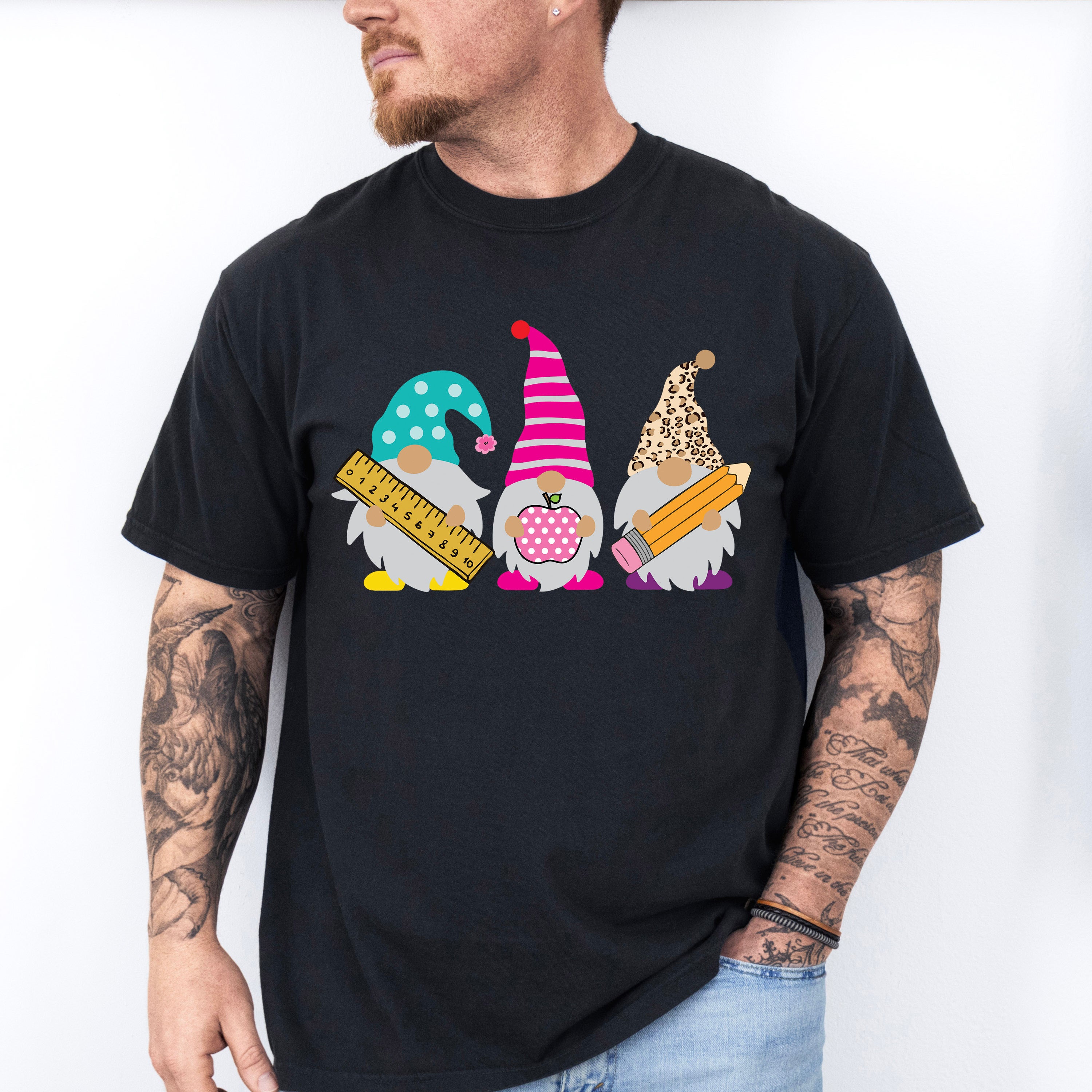 Gnomes Teacher Design - Teacher Unisex Crewneck T-Shirt Sweatshirt Hoodie