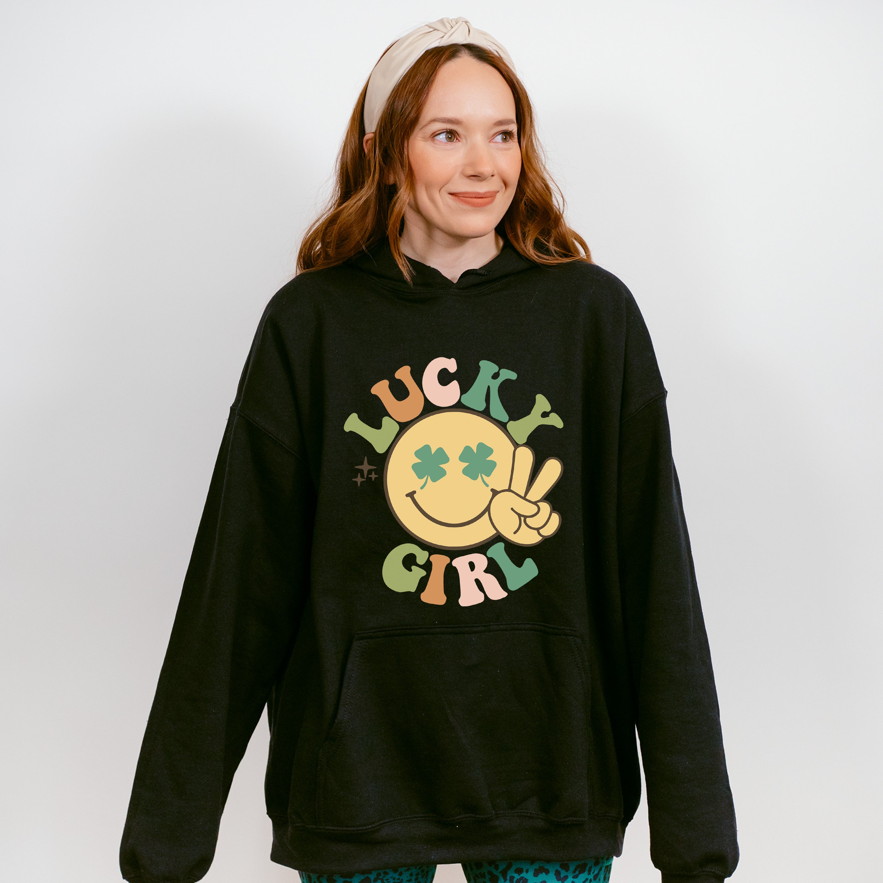 Lucky Girl - St. Patrick's Day Theme Unisex Crewneck T-Shirt Sweatshirt Hoodie