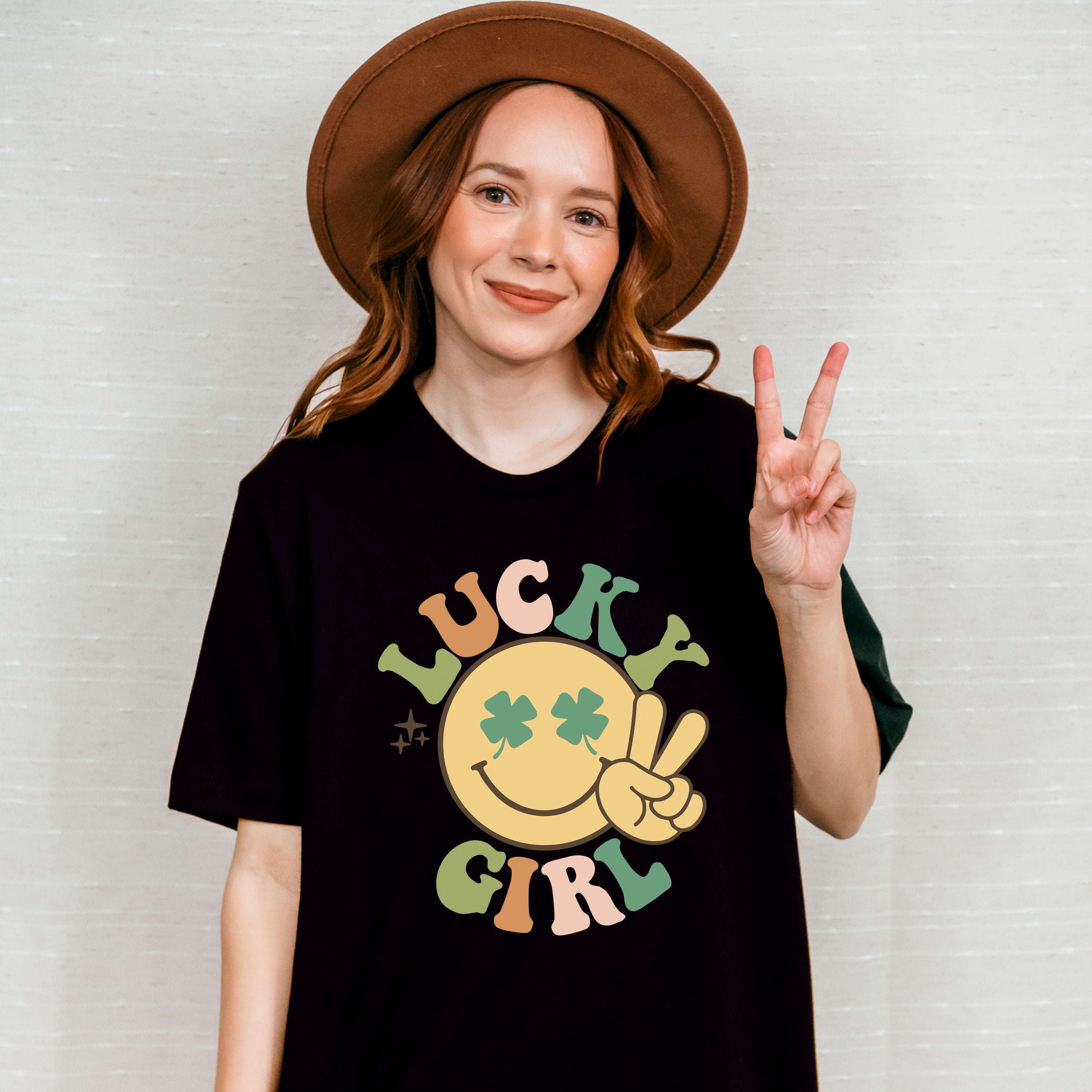 Lucky Girl - St. Patrick's Day Theme Unisex Crewneck T-Shirt Sweatshirt Hoodie