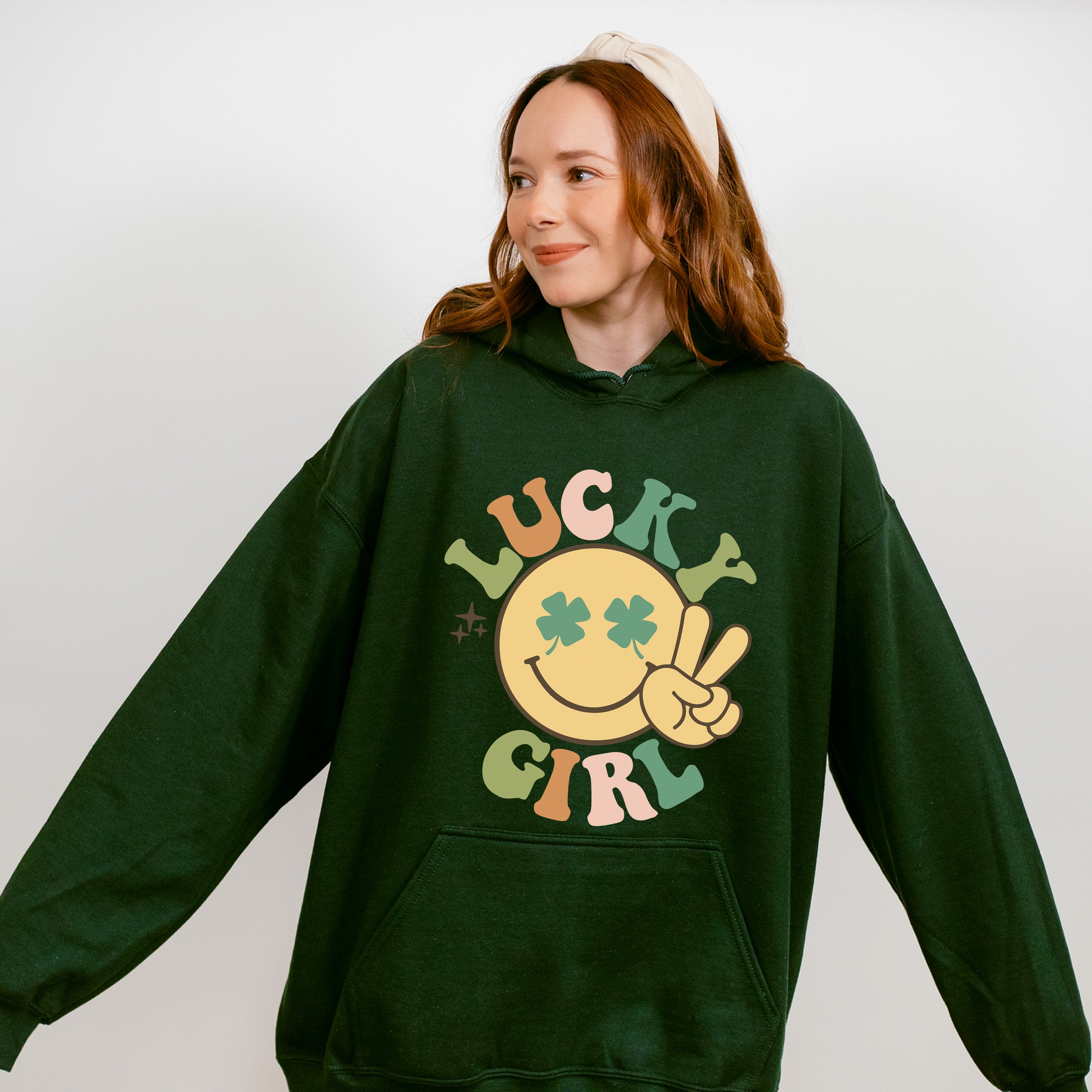 Lucky Girl - St. Patrick's Day Theme Unisex Crewneck T-Shirt Sweatshirt Hoodie