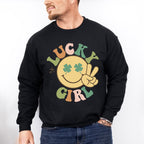 Lucky Girl - St. Patrick's Day Theme Unisex Crewneck T-Shirt Sweatshirt Hoodie