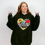 Teacher Heart Design - Teacher Unisex Crewneck T-Shirt Sweatshirt Hoodie