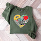 Teacher Heart Design - Teacher Unisex Crewneck T-Shirt Sweatshirt Hoodie