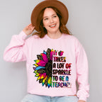 It Takes A Lot Of sparkle To Be A Teachers Design - Teacher Unisex Crewneck T-Shirt Sweatshirt Hoodie