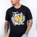Teach Love Inspire Design - Teacher Unisex Crewneck T-Shirt Sweatshirt Hoodie