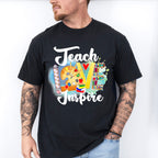 Teach Love Inspire Design - Teacher Unisex Crewneck T-Shirt Sweatshirt Hoodie