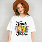 Teach Love Inspire Design - Teacher Unisex Crewneck T-Shirt Sweatshirt Hoodie