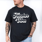 Teacher Vibes Design - Teacher Unisex Crewneck T-Shirt Sweatshirt Hoodie