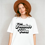 Teacher Vibes Design - Teacher Unisex Crewneck T-Shirt Sweatshirt Hoodie