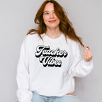 Teacher Vibes Design - Teacher Unisex Crewneck T-Shirt Sweatshirt Hoodie
