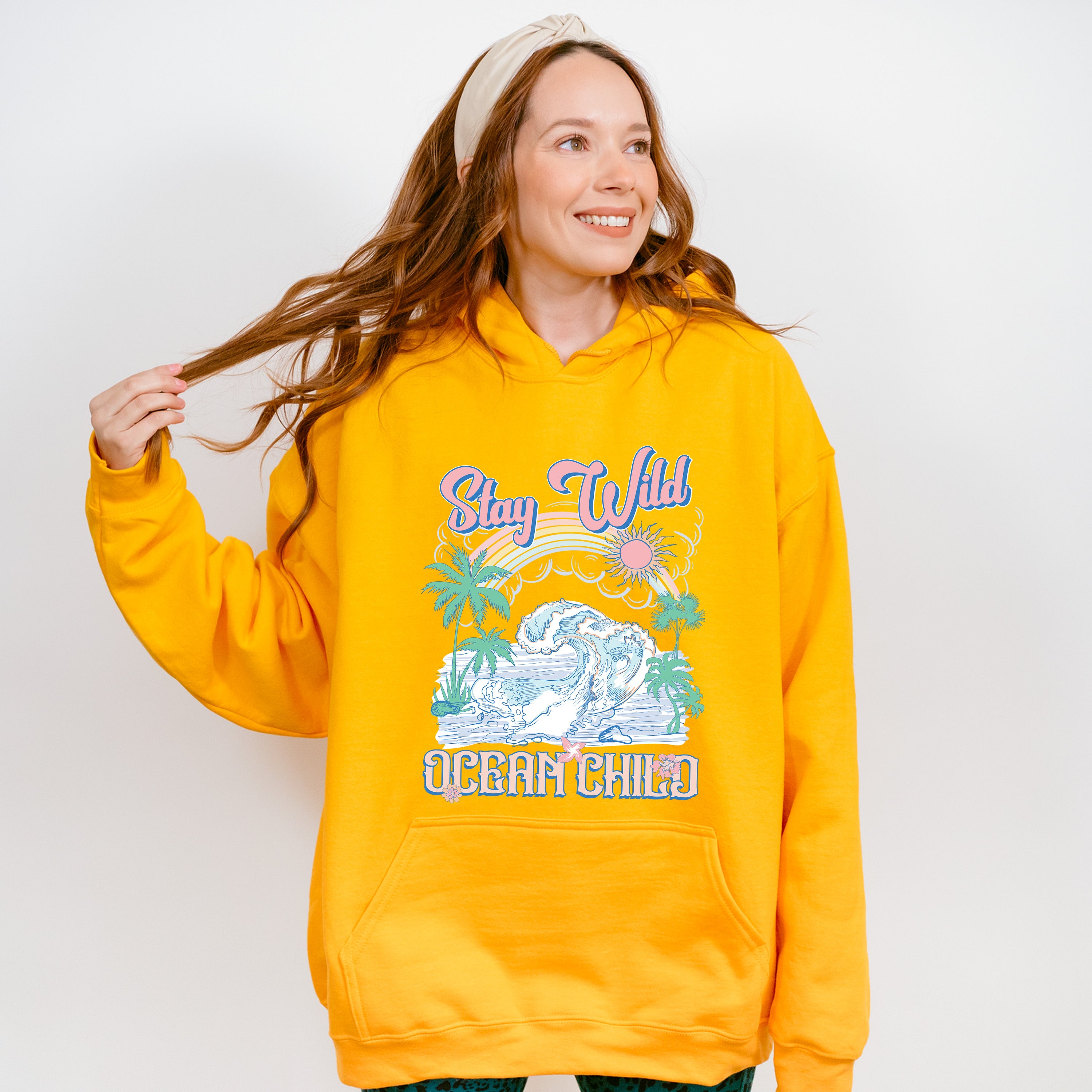 Stay Wild Ocean Child Design - Summer Theme Unisex Crewneck T-Shirt Sweatshirt Hoodie
