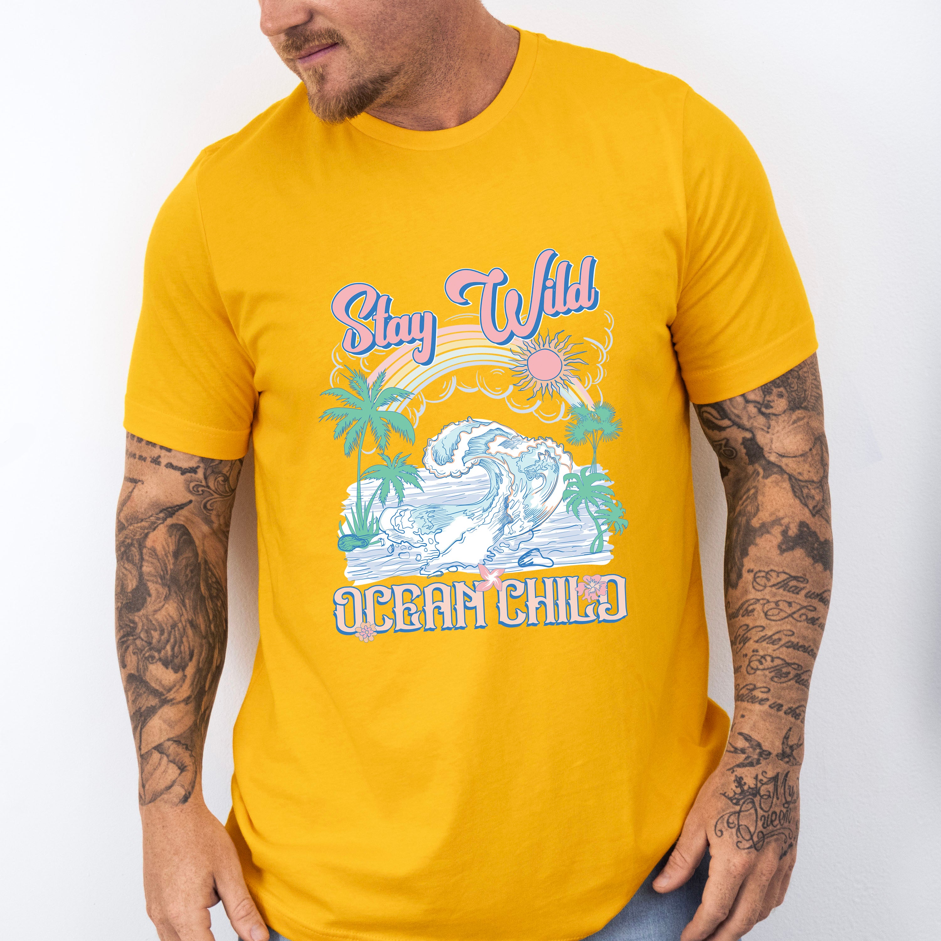 Stay Wild Ocean Child Design - Summer Theme Unisex Crewneck T-Shirt Sweatshirt Hoodie