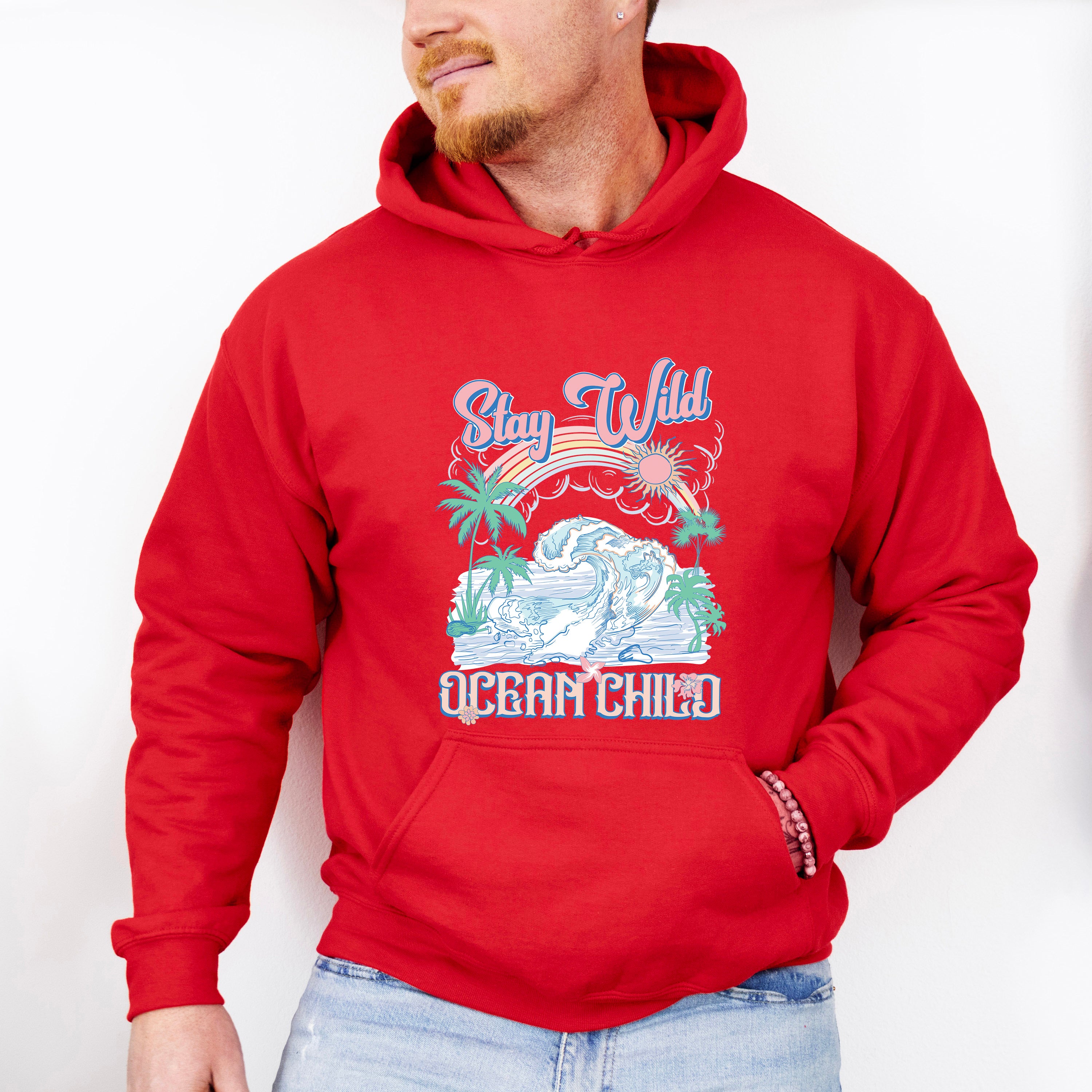 Stay Wild Ocean Child Design - Summer Theme Unisex Crewneck T-Shirt Sweatshirt Hoodie