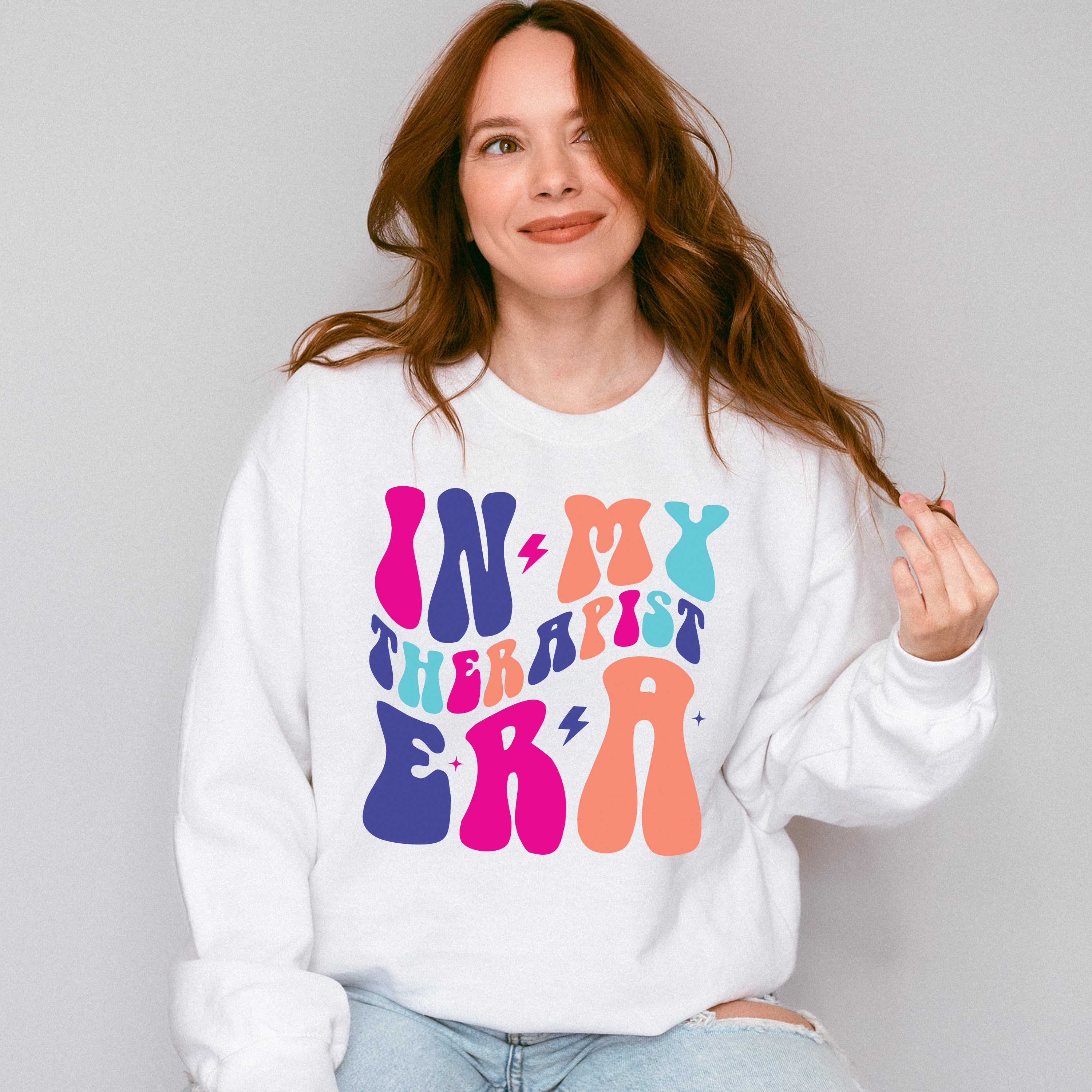 In My Therapist Era Design - Therapist Unisex Crewneck T-Shirt Sweatshirt Hoodie