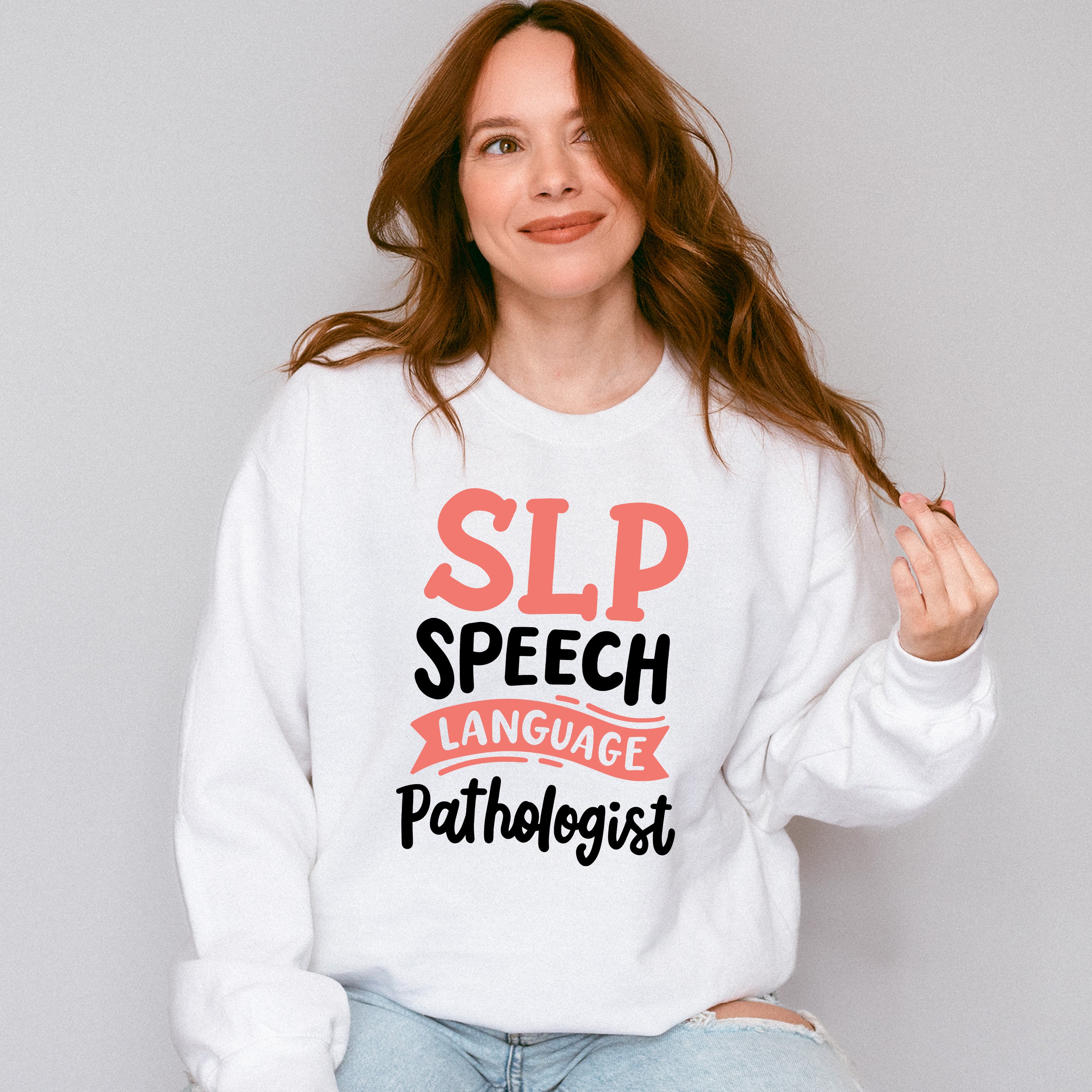 SLP Speech Language Pathologist Design - Therapy Unisex Crewneck T-Shirt Sweatshirt Hoodie