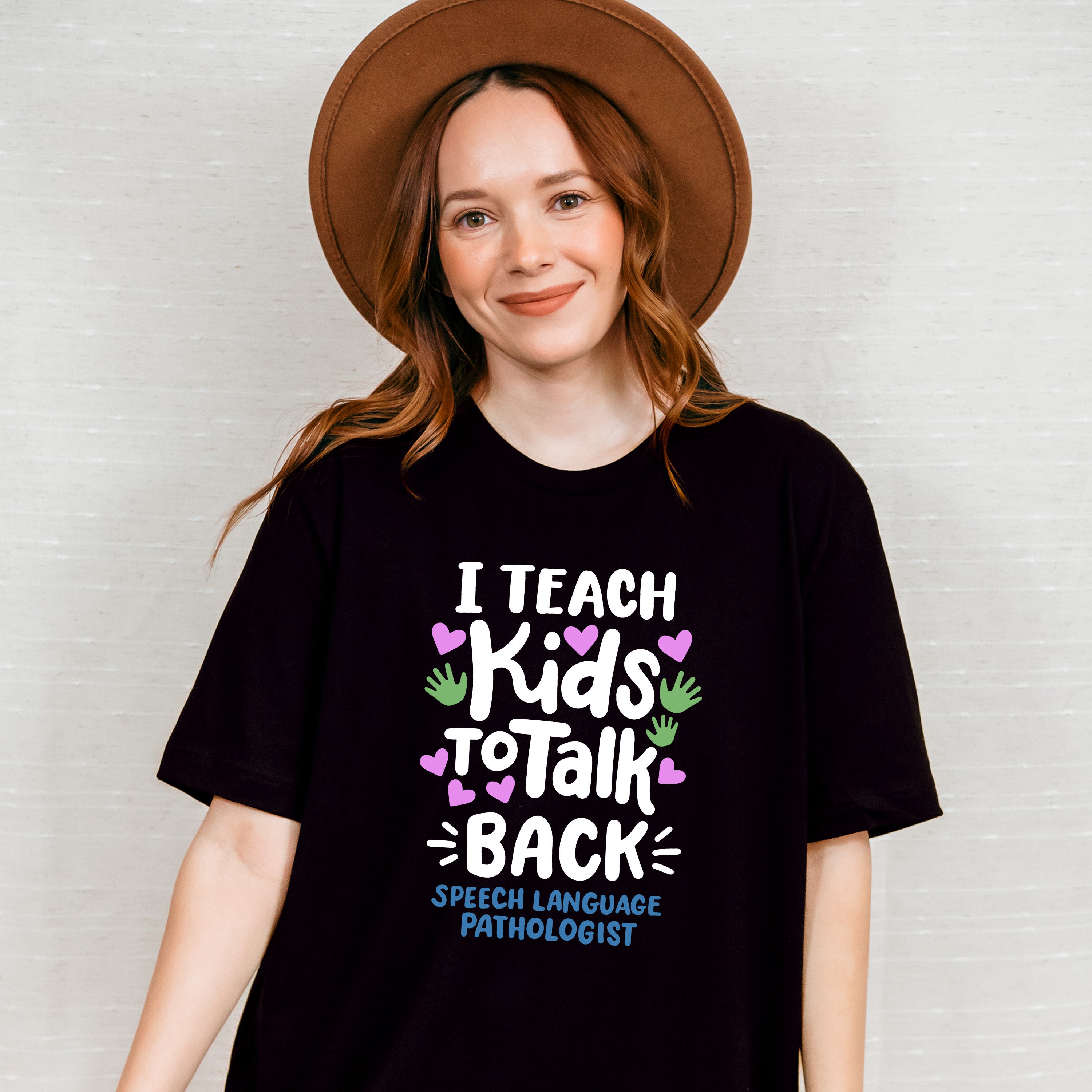 I Teach Kids To Talk Back Design - Therapy Unisex Crewneck T-Shirt Sweatshirt Hoodie