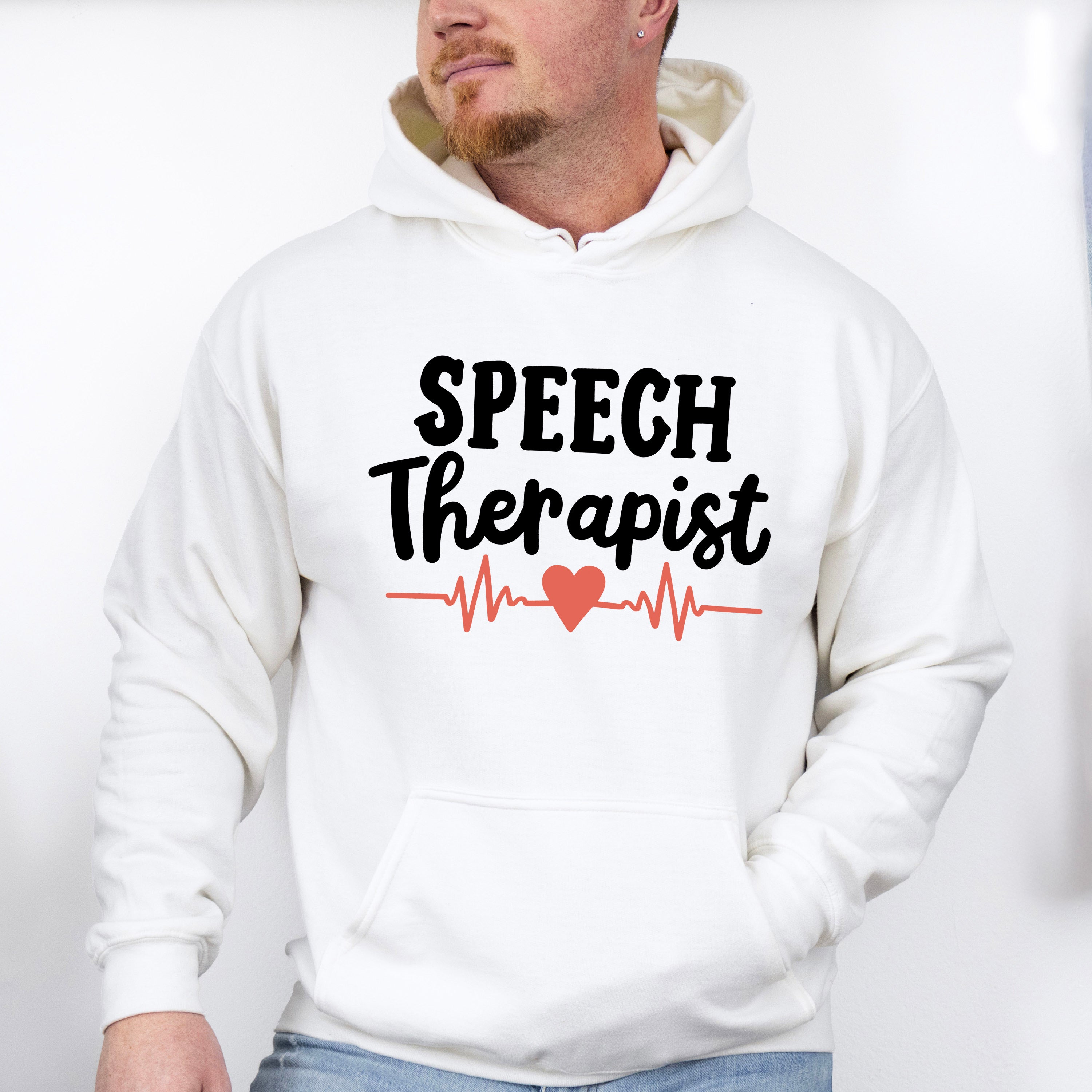 Speech Therapist Heart Design - Therapy Unisex Crewneck T-Shirt Sweatshirt Hoodie