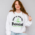 Grow To Your Full Potential Speech Therapy Design - Therapy Unisex Crewneck T-Shirt Sweatshirt Hoodie
