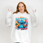 Stitch Hello Summer Design - Summer Theme Unisex Crewneck T-Shirt Sweatshirt Hoodie