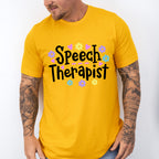 Flower Speech Therapist  Design - Therapy Unisex Crewneck T-Shirt Sweatshirt Hoodie