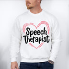 Heart Speech Therapist  Design - Therapy Unisex Crewneck T-Shirt Sweatshirt Hoodie