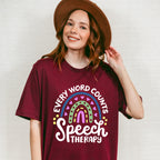 Every Word Counts Speech Therapy Design - Therapy Unisex Crewneck T-Shirt Sweatshirt Hoodie