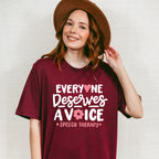 Everyone Deserves A Voice Speech Therapy Design - Therapy Unisex Crewneck T-Shirt Sweatshirt Hoodie