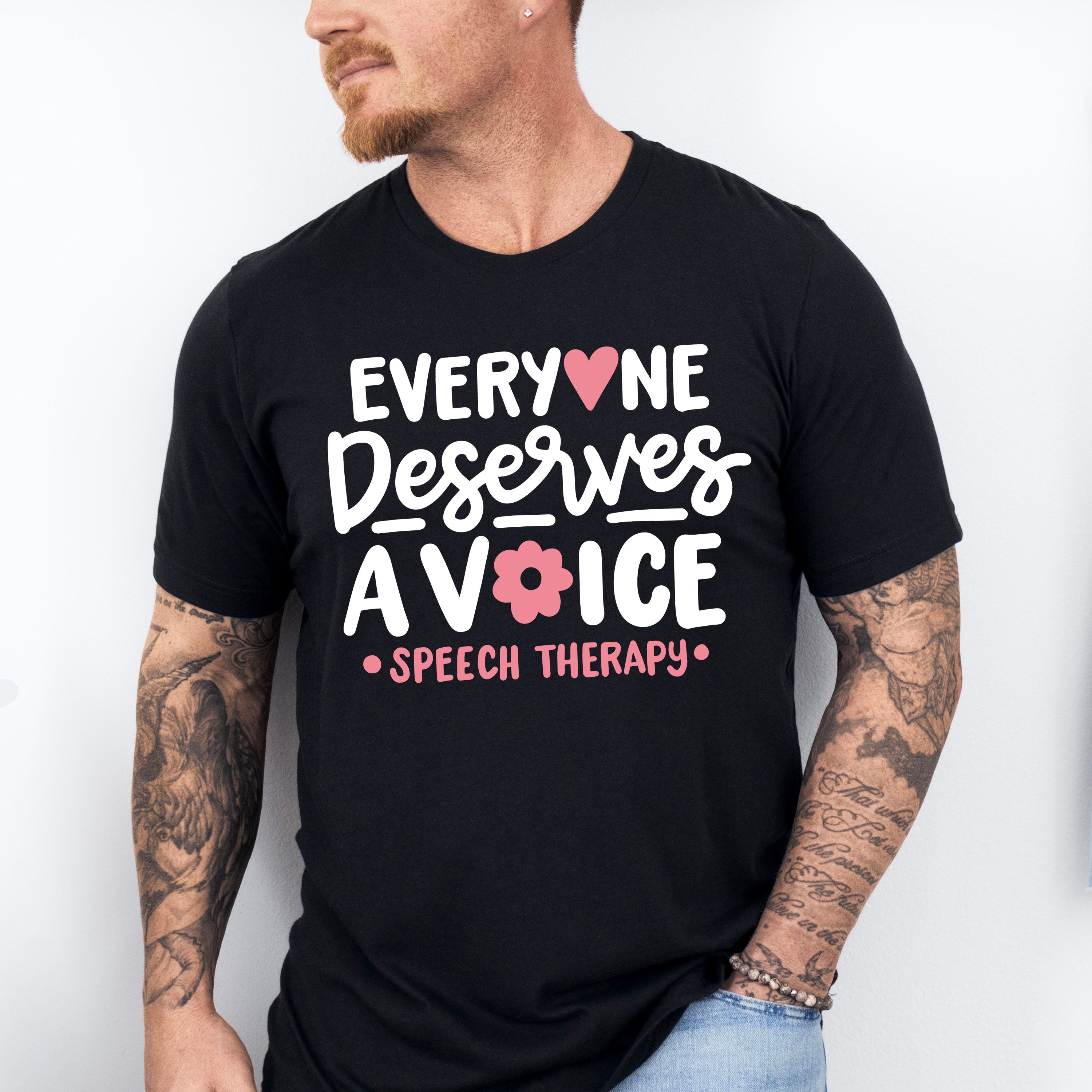Everyone Deserves A Voice Speech Therapy Design - Therapy Unisex Crewneck T-Shirt Sweatshirt Hoodie
