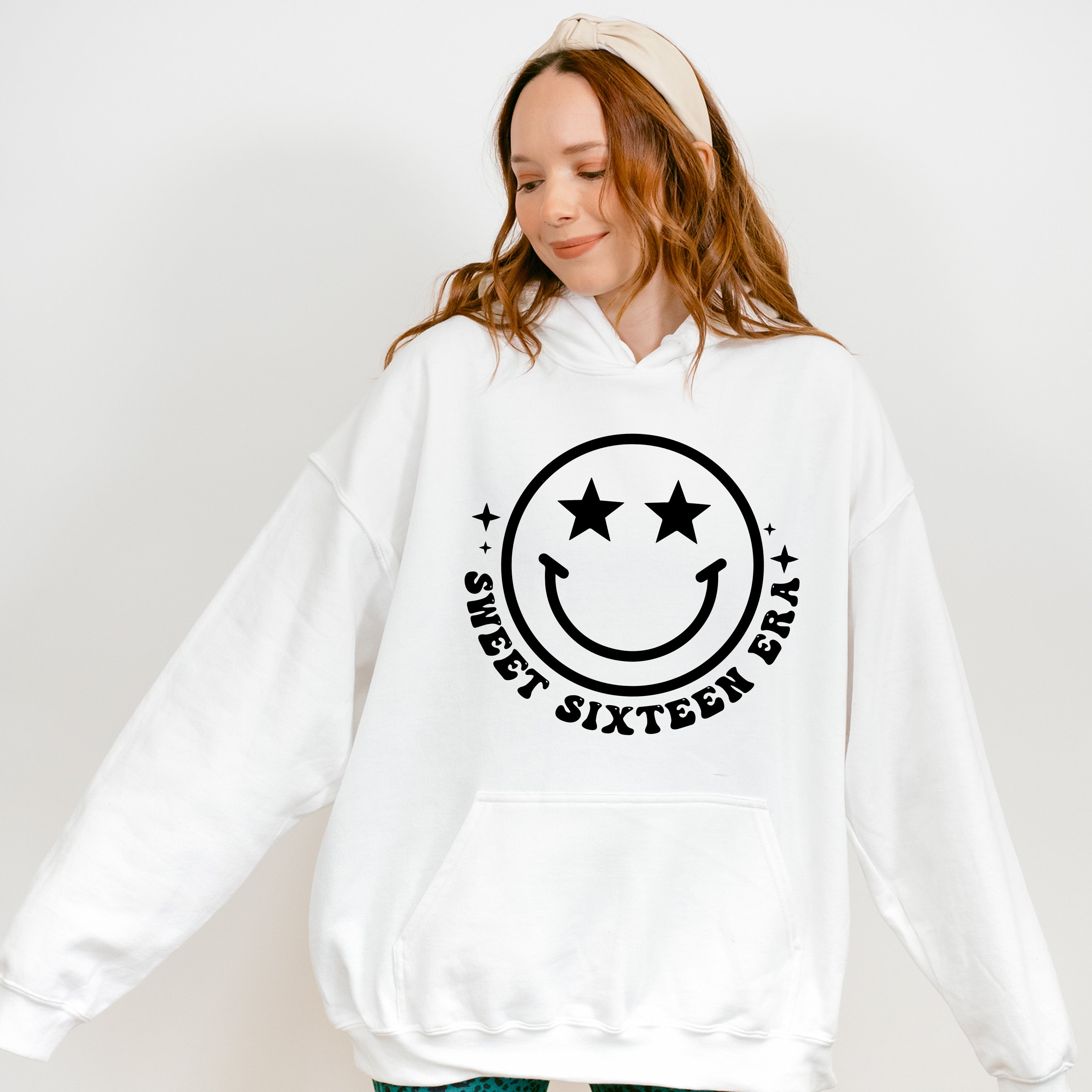 Sweet Sixteen Era Smiley - Sweet 16 Unisex Crewneck T-Shirt Sweatshirt Hoodie