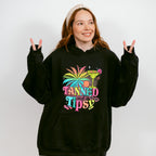 Tanned and Tipsy Design - Summer Theme Unisex Crewneck T-Shirt Sweatshirt Hoodie