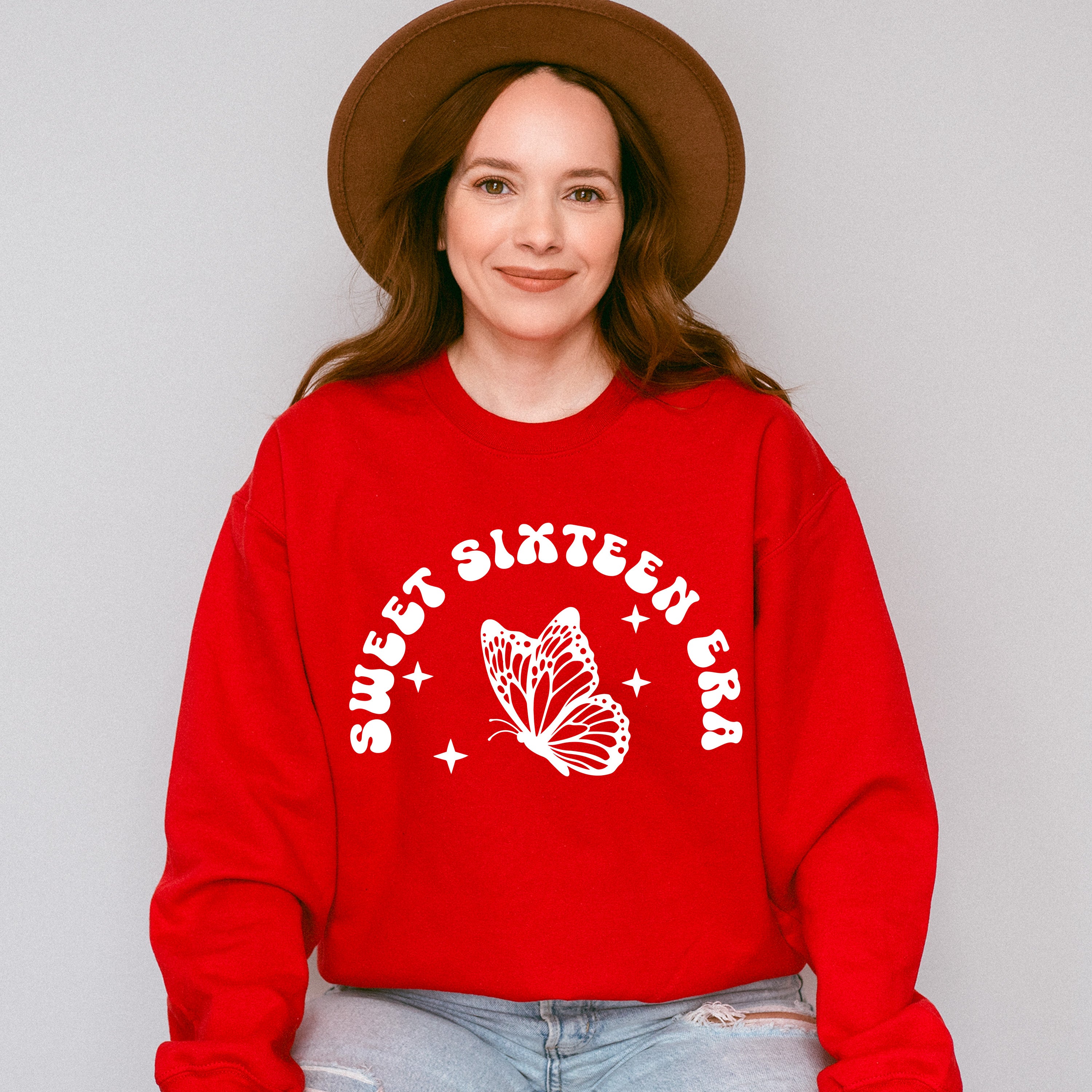 Sweet Sixteen Era Butterfly - Sweet 16 Unisex Crewneck T-Shirt Sweatshirt Hoodie