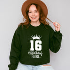 16 Birthday Girl - Sweet 16 Unisex Crewneck T-Shirt Sweatshirt Hoodie