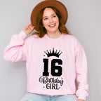 16 Birthday Girl - Sweet 16 Unisex Crewneck T-Shirt Sweatshirt Hoodie
