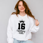 16 Birthday Girl - Sweet 16 Unisex Crewneck T-Shirt Sweatshirt Hoodie