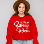 Happy Sweet Sixteen - Sweet 16 Unisex Crewneck T-Shirt Sweatshirt Hoodie
