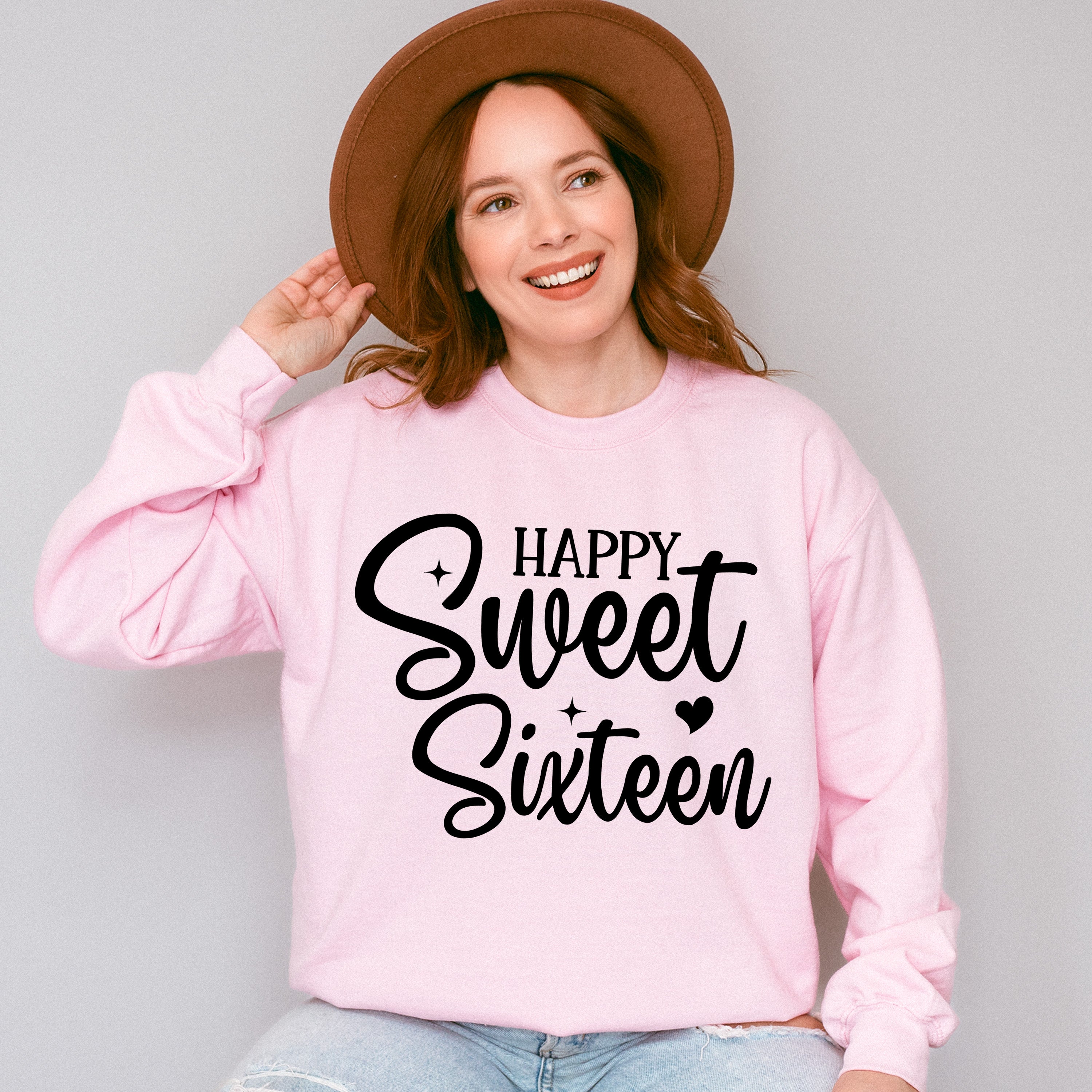 Happy Sweet Sixteen - Sweet 16 Unisex Crewneck T-Shirt Sweatshirt Hoodie