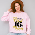Birthday Princess Fabulous - Sweet 16 Unisex Crewneck T-Shirt Sweatshirt Hoodie