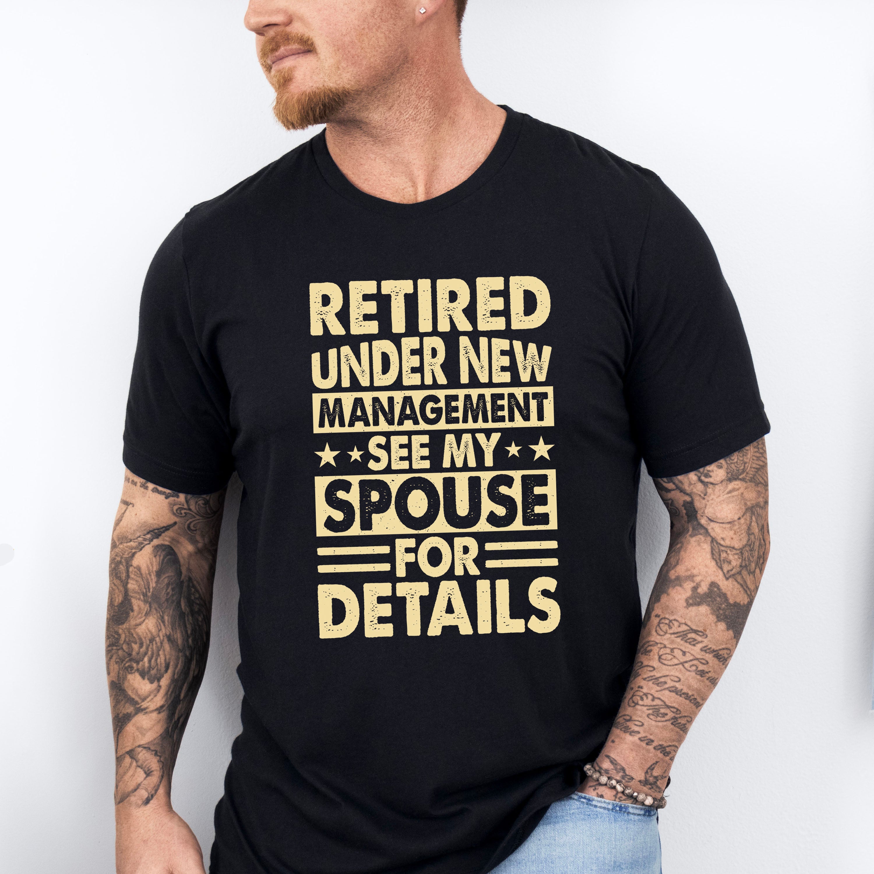 See Spouse For Details Ivory - Retirement Unisex Crewneck T-Shirt Sweatshirt Hoodie