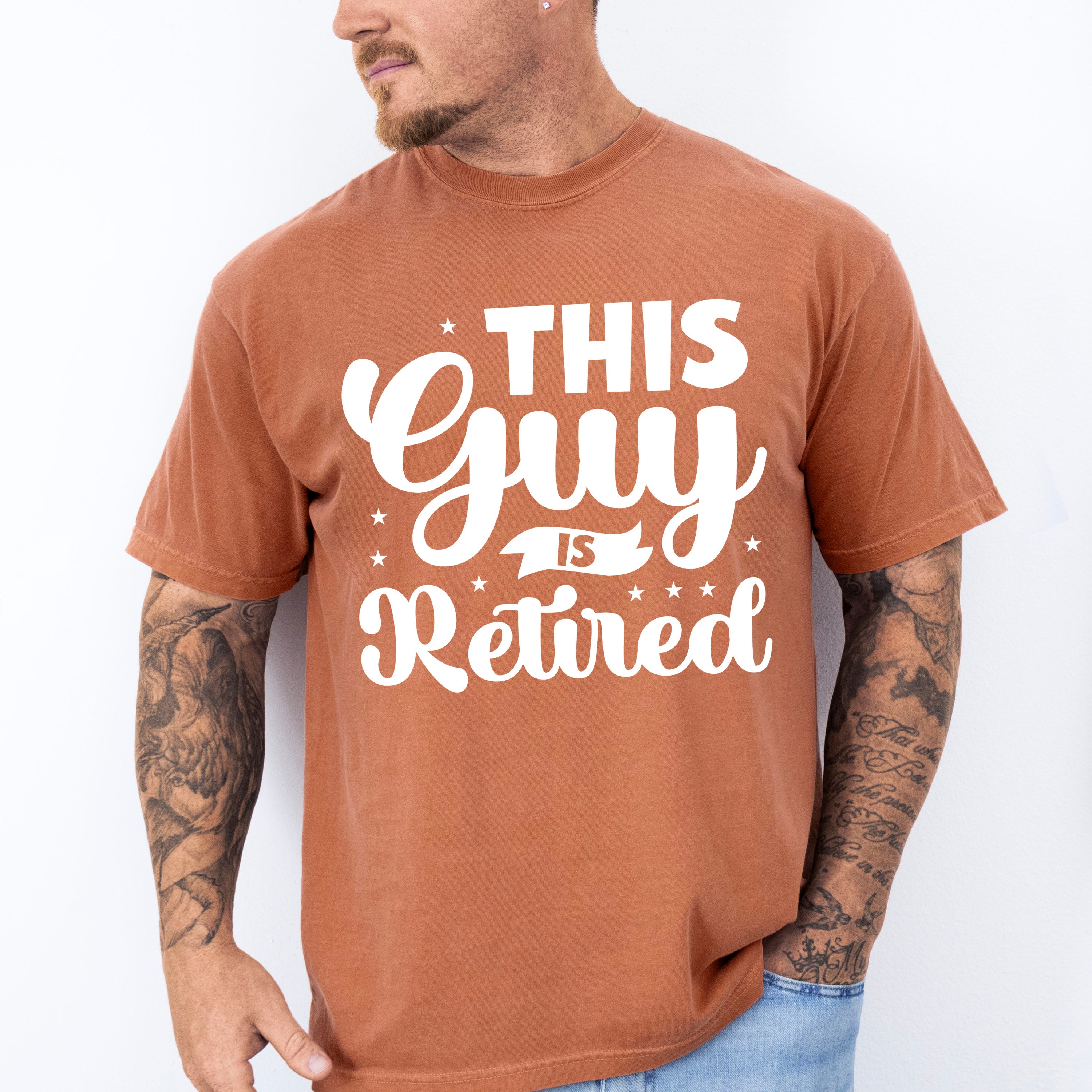 This Guy Is Retired - Retirement Unisex Crewneck T-Shirt Sweatshirt Hoodie