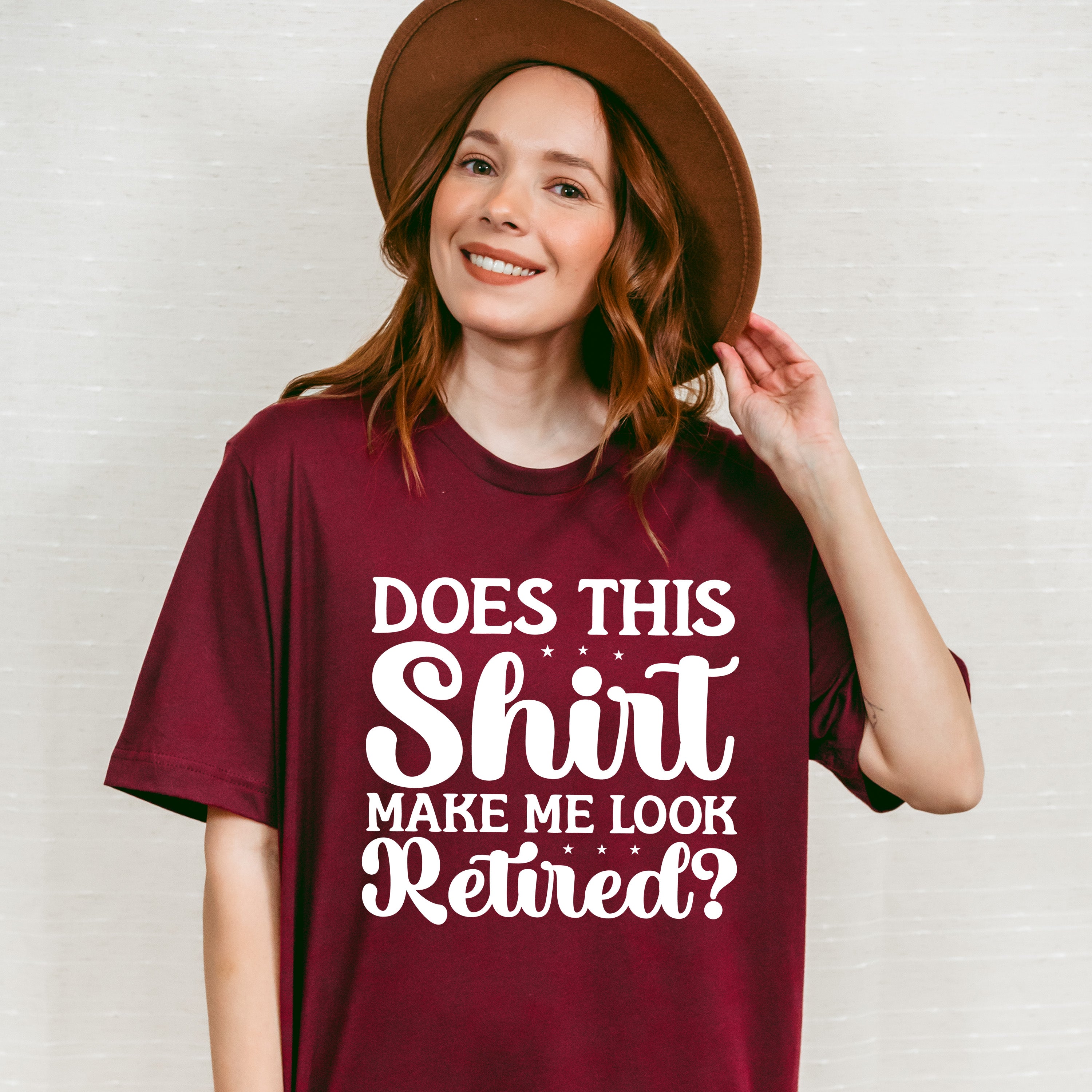 Does This Shirt Make Me Look Retired - Retirement Unisex Crewneck T-Shirt Sweatshirt Hoodie